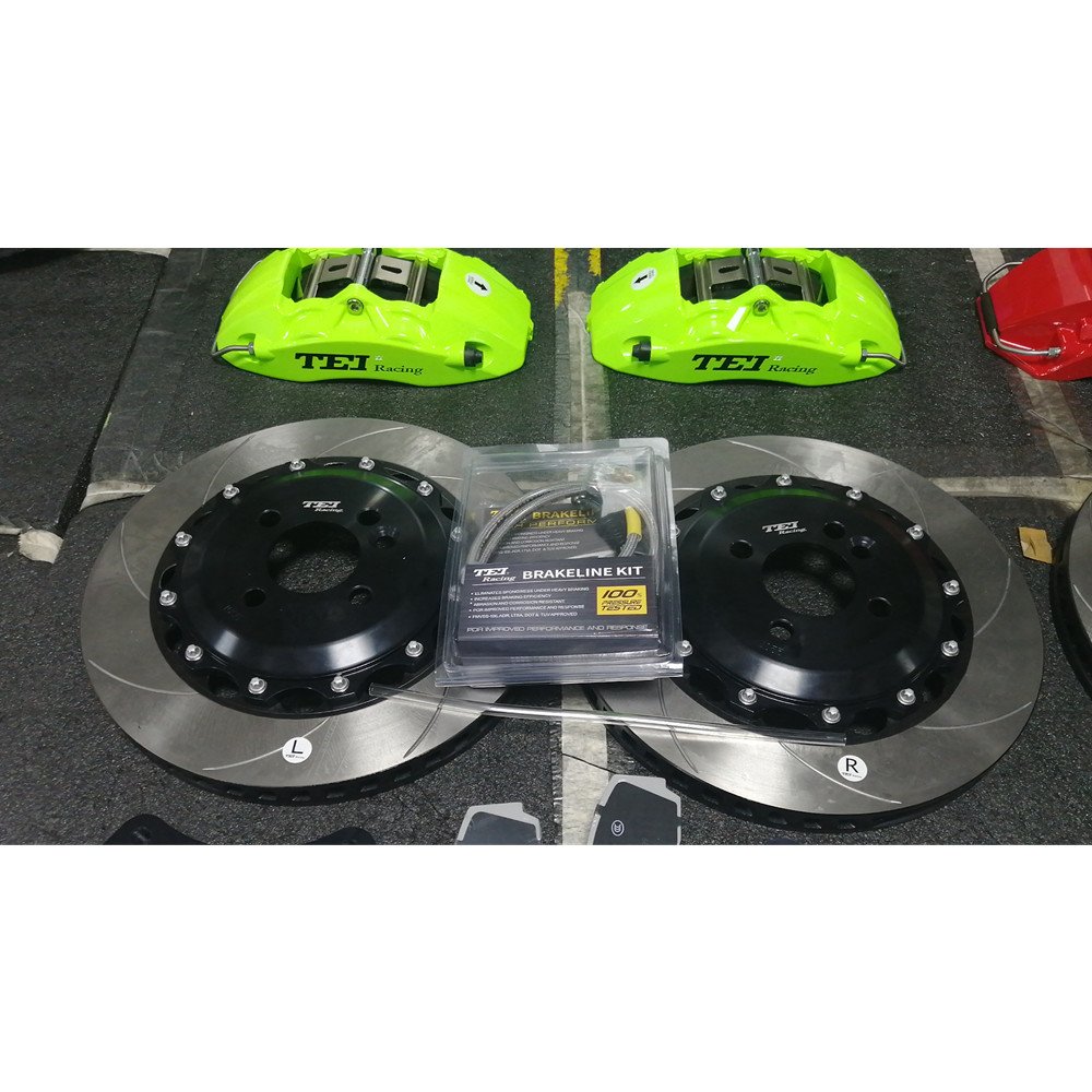 Forged Caliper With 355x28mm Slotted Rotor 4piston Big Brake Kit for MINI COOPER3 F56 2014-2021 18/19" Wheels